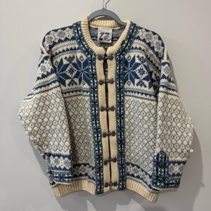 Traditional Fair Isle Nordic Sweater by Voss Size 42/Medium Norway